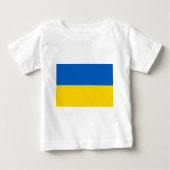 T-shirt Pour Bébé Drapeau de l'Ukraine (Devant)