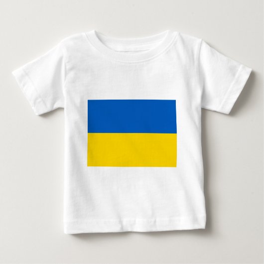 T-shirt Pour Bébé Drapeau de l'Ukraine (Devant)