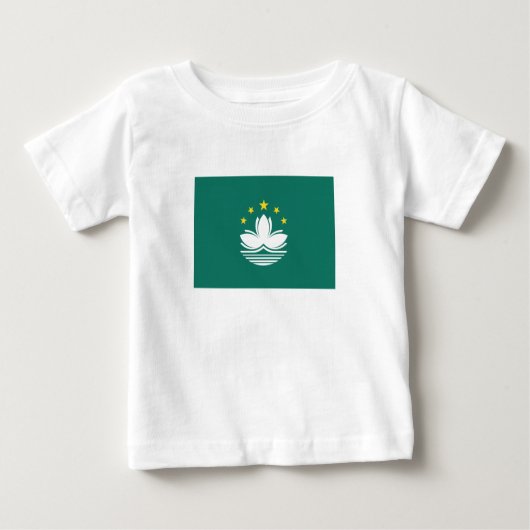 T-shirt Pour Bébé Drapeau de Macao (Devant)