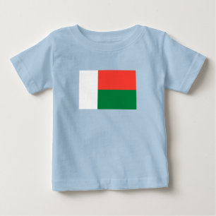 T-shirt Pour Bébé Drapeau de Madagascar