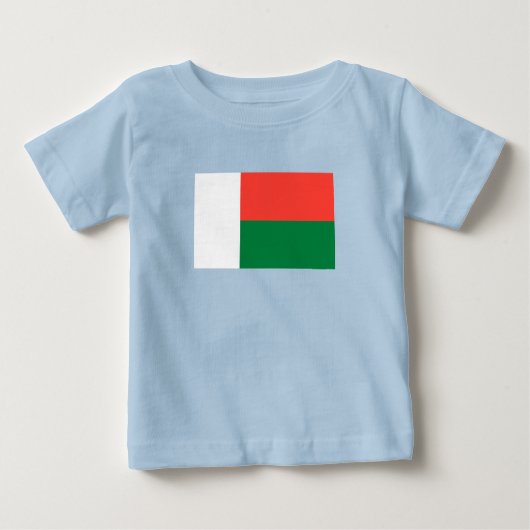 T-shirt Pour Bébé Drapeau de Madagascar (Devant)