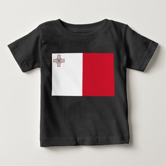 T-shirt Pour Bébé Drapeau de Malte (Devant)