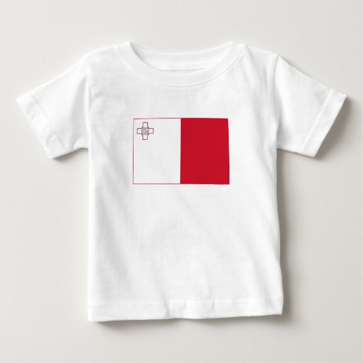 T-shirt Pour Bébé Drapeau de Malte (Devant)