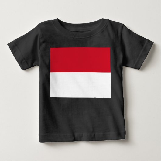 T-shirt Pour Bébé Drapeau de Monaco (Devant)