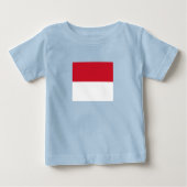 T-shirt Pour Bébé Drapeau de Monaco (Devant)