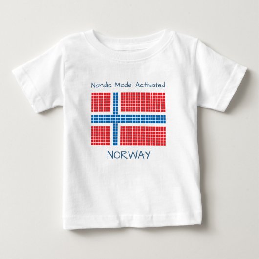 T-shirt Pour Bébé Drapeau de Norway (Devant)