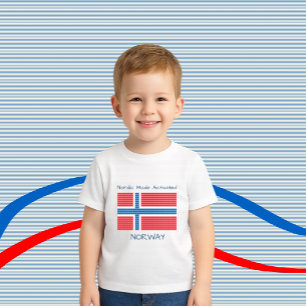 T-shirt Pour Bébé Drapeau de Norway