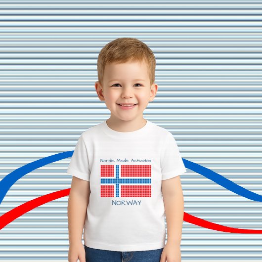 T-shirt Pour Bébé Drapeau de Norway