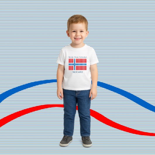 T-shirt Pour Bébé Drapeau de Norway