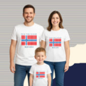 T-shirt Pour Bébé Drapeau de Norway