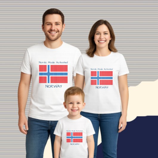 T-shirt Pour Bébé Drapeau de Norway