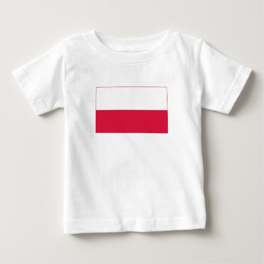 T-shirt Pour Bébé Drapeau de Pologne (Devant)