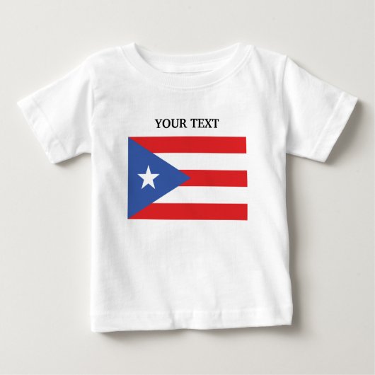 T-shirt Pour Bébé Drapeau de Porto Rico (Devant)