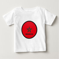 Drapeau de qualité de rondeau du Maroc