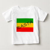 T-shirt Pour Bébé Drapeau de Rasta (Devant)