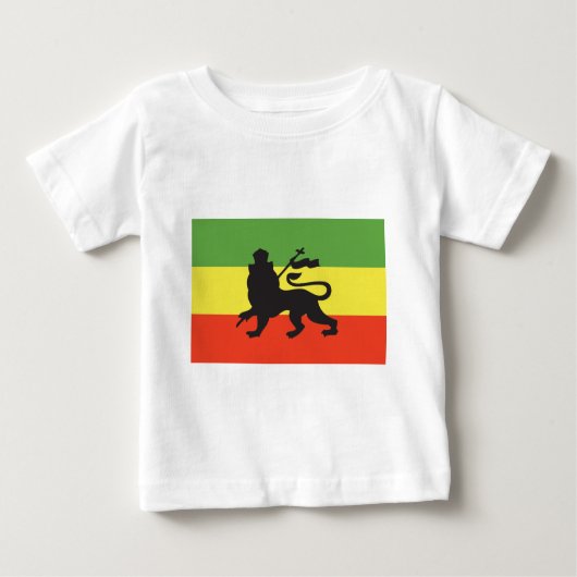 T-shirt Pour Bébé Drapeau de Rastafarian (Devant)