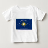T-shirt Pour Bébé Drapeau de République de conque (Devant)