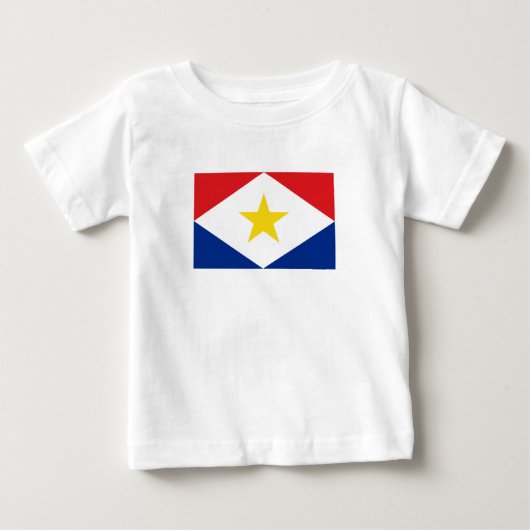 T-shirt Pour Bébé Drapeau de Saba (Devant)