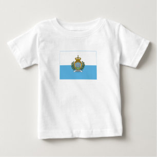 T-shirt Pour Bébé Drapeau de Saint-Marin