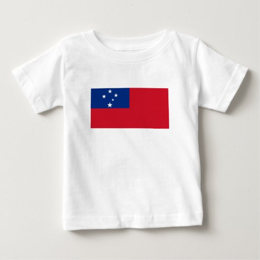T-shirt Pour Bébé Drapeau de Samoa (Devant)