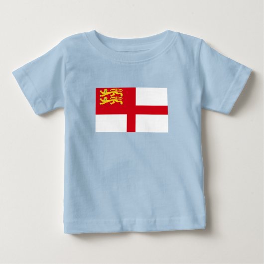 T-shirt Pour Bébé Drapeau de Sercq (Devant)