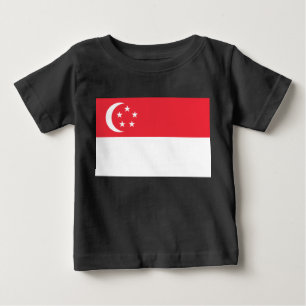 T-shirt Pour Bébé Drapeau de Singapour