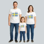 T-shirt Pour Bébé Drapeau de Suède