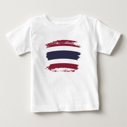 T-shirt Pour Bébé Drapeau de Thaïlande (Devant)