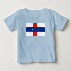 T-shirt Pour Bébé Drapeau des Antilles néerlandaises