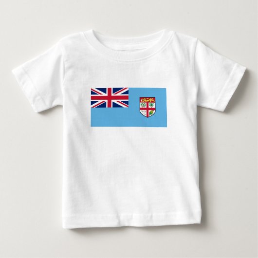 T-shirt Pour Bébé Drapeau des Fidji (Devant)