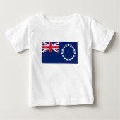T-shirt Pour Bébé Drapeau des Îles Cook (Devant)