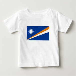 T-shirt Pour Bébé Drapeau des Îles Marshall