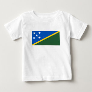 T-shirt Pour Bébé Drapeau des Îles Salomon