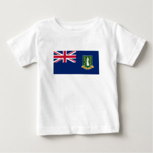 T-shirt Pour Bébé Drapeau des îles Vierges britanniques