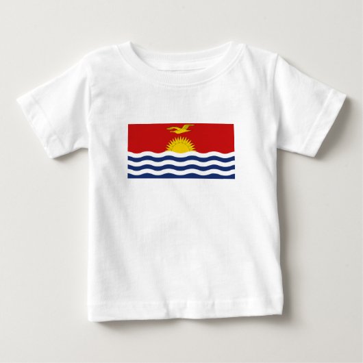 T-shirt Pour Bébé Drapeau des Kiribati (Devant)