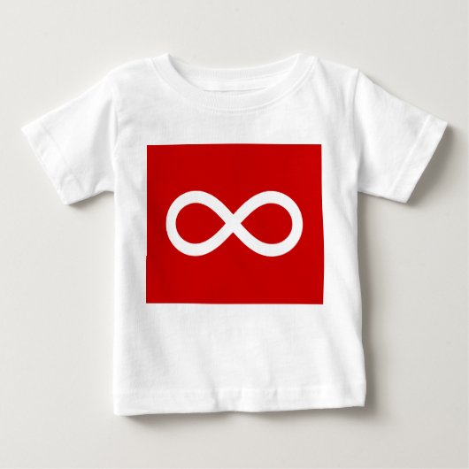 T-shirt Pour Bébé Drapeau des Métis (Devant)