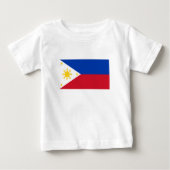 T-shirt Pour Bébé Drapeau des Philippines (Devant)