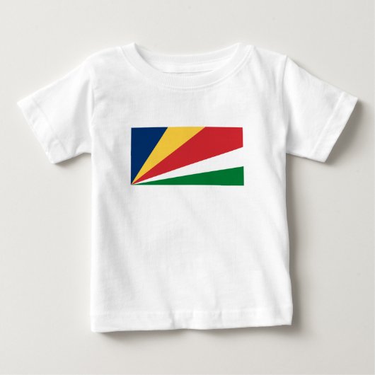 T-shirt Pour Bébé Drapeau des Seychelles (Devant)