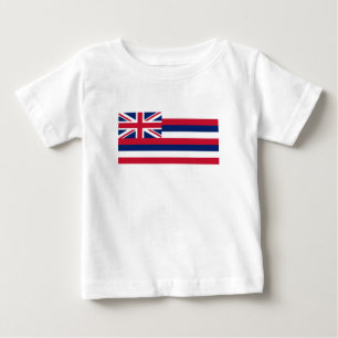 T-shirt Pour Bébé Drapeau d'État d'Hawaii