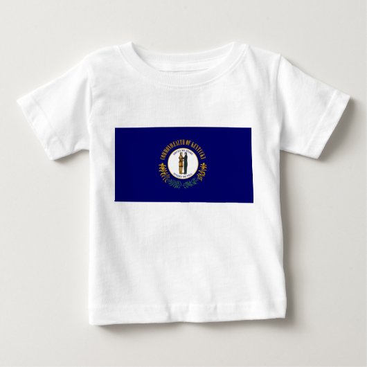 T-shirt Pour Bébé Drapeau d'État du Kentucky (Devant)