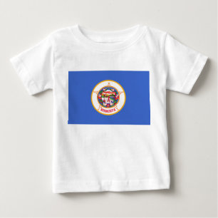 T-shirt Pour Bébé Drapeau d'État du Minnesota
