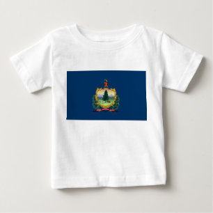 T-shirt Pour Bébé Drapeau d'État du Vermont