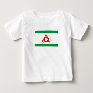 T-shirt Pour Bébé Drapeau d'Ingushetia