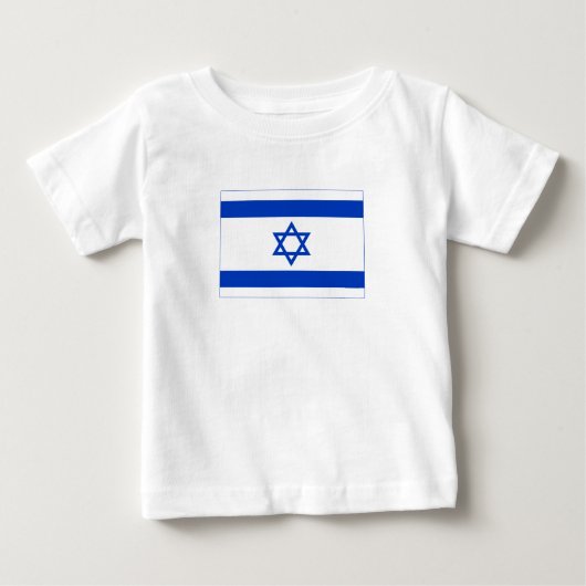 T-shirt Pour Bébé Drapeau d'Israël (Devant)