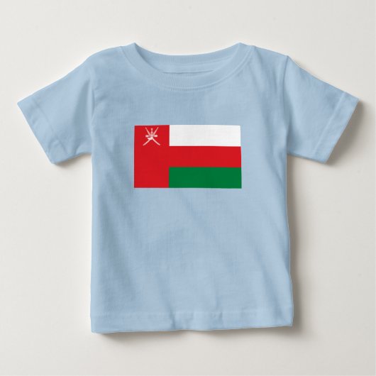 T-shirt Pour Bébé Drapeau d'Oman (Devant)
