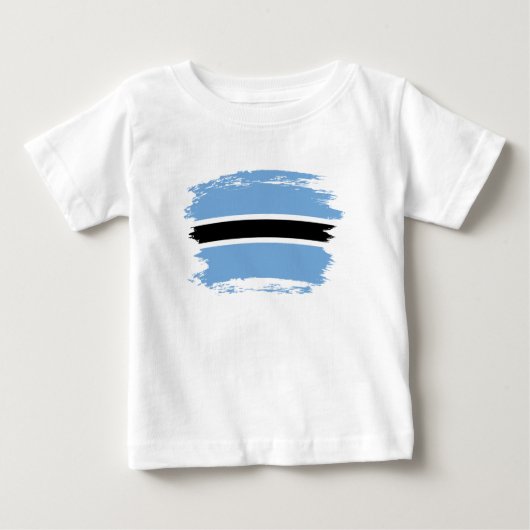 T-shirt Pour Bébé Drapeau du Botswana (Devant)