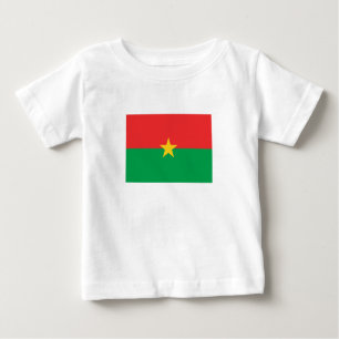 T-shirt Pour Bébé Drapeau du Burkina Faso patriotique