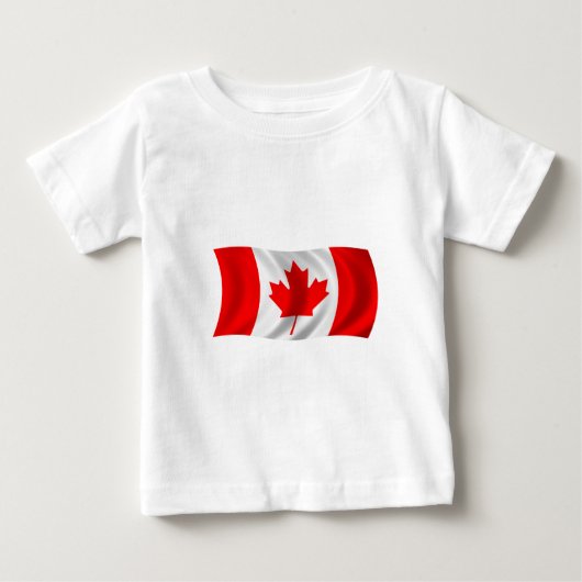 T-shirt Pour Bébé Drapeau du Canada (Devant)