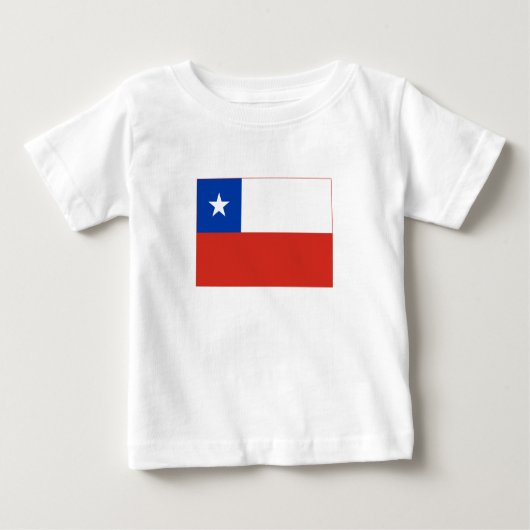 T-shirt Pour Bébé Drapeau du Chili (Devant)