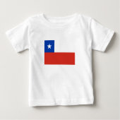 T-shirt Pour Bébé Drapeau du Chili (Devant)